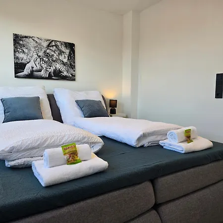 Modernes Mit Balkon- Aufzug & Naehe Flughafen Appartement